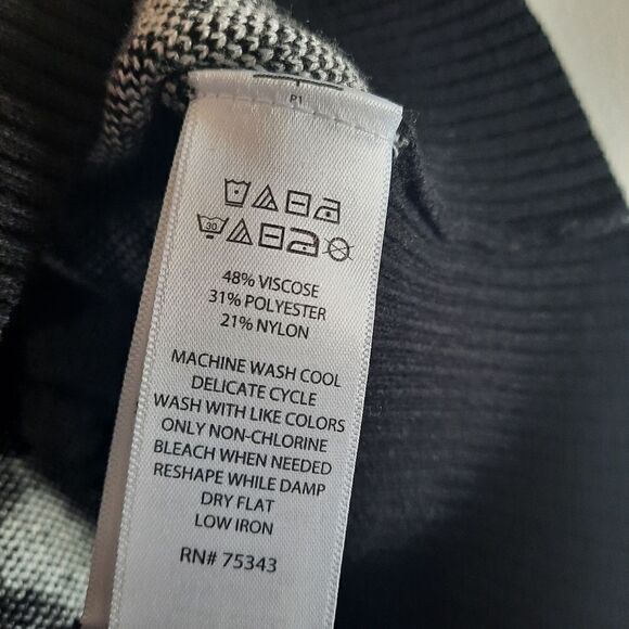 NICOLE MILLER Printed Turtleneck Sweater - Picture 3 of 5